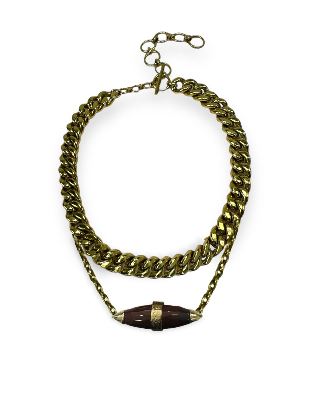 Bone Double Chain Necklace