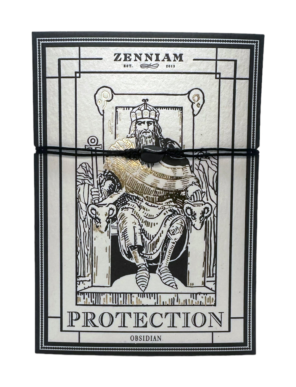 Solitaire Protect Obsidian – Zenniam
